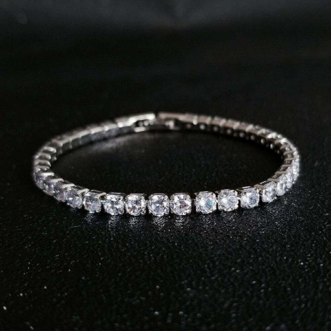 2025 Ins Qixi 4mm Gold Agate All Stars Bracelet for Men