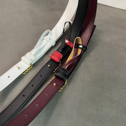 Loweva Designer Women's Luxury Solid Color Vintage Pin Buckle Belt 100-110cm