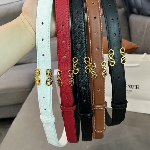 Loweva Designer Women's Luxury Solid Color Vintage Pin Buckle Belt 100-110cm