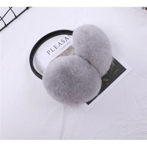 Rex Warm Cowboy Style Silk Fur Ear Muffs for Cold Weather Protection
