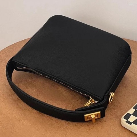 Elegant Women's Vegan Leather Mini Crossbody Bag with Zipper Closure