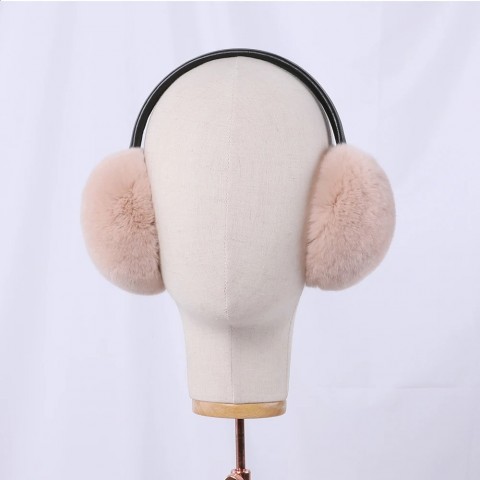 Rex Warm Cowboy Style Silk Fur Ear Muffs for Cold Weather Protection