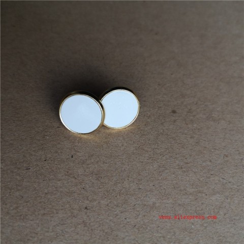 Sublimation Stud Earrings for Fashion Printing - 12mm Zinc Alloy Charms