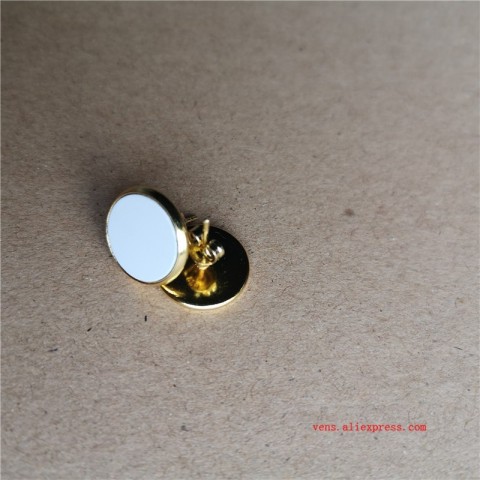 Sublimation Stud Earrings for Fashion Printing - 12mm Zinc Alloy Charms