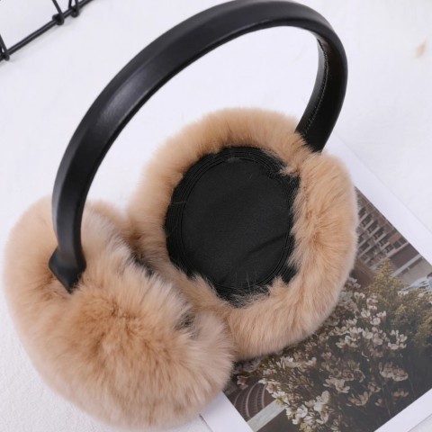 Rex Warm Cowboy Style Silk Fur Ear Muffs for Cold Weather Protection