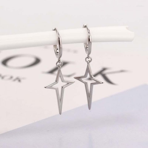 Hoop Earrings Cross Geometric Gold Silver Women Luxury Jewelry
