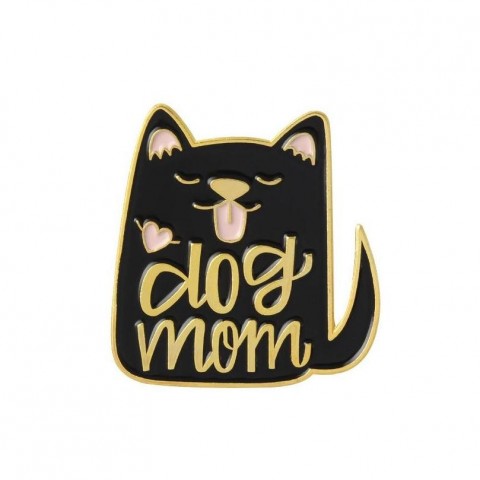 Vintage Punk Style Metal Enamel Brooches for Women - Cat & Dog Design