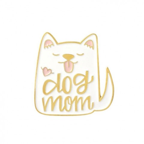 Vintage Punk Style Metal Enamel Brooches for Women - Cat & Dog Design