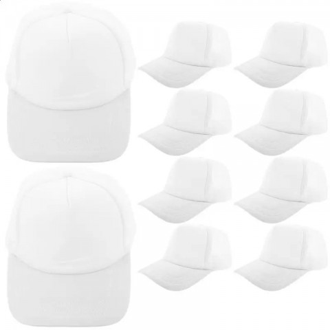 Premium Mesh Baseball Hats for Men and Women - Outdoor DIY Sublimation | 10 Pack