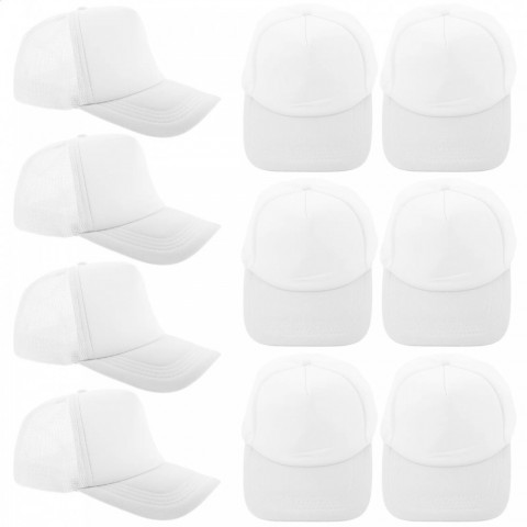 Premium Mesh Baseball Hats for Men and Women - Outdoor DIY Sublimation | 10 Pack