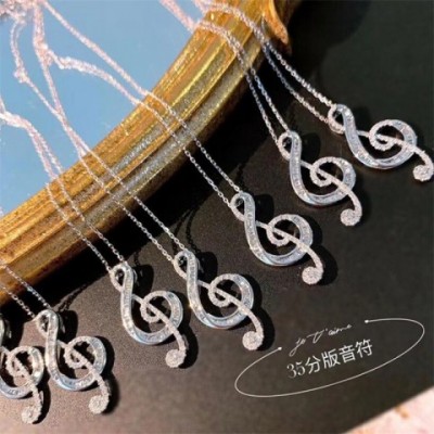 Sterg Sier Women's Elegant White Topaz CZ Pendant Necklace for Special Occasions