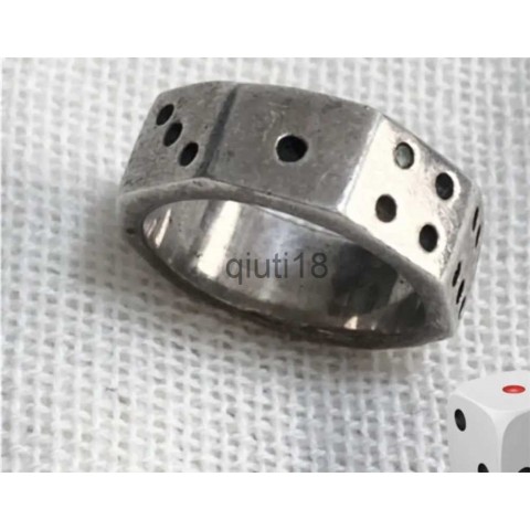 Band Rings Unisex Octagon Design with Plant Pattern - Stylish Jewelry for Men and Women