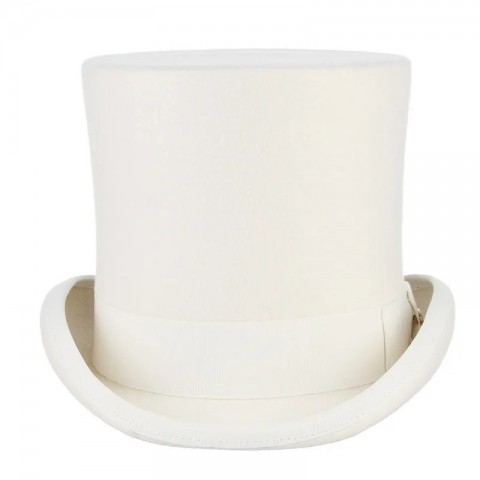 100% Wool British Gentleman's Tall Top Hat for Stage Performance