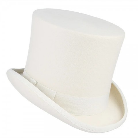 100% Wool British Gentleman's Tall Top Hat for Stage Performance