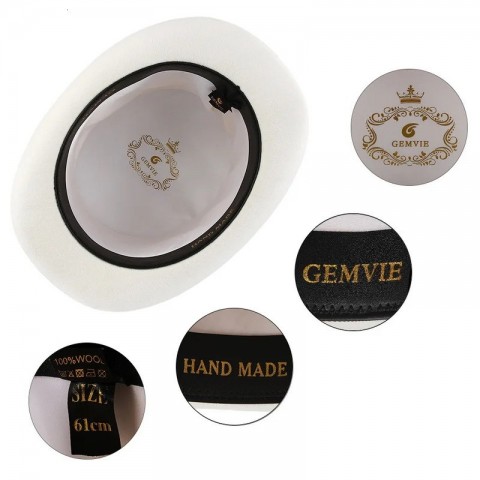 100% Wool British Gentleman's Tall Top Hat for Stage Performance