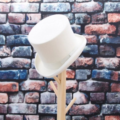 100% Wool British Gentleman's Tall Top Hat for Stage Performance