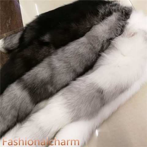 Real Fox Fur 70cm Spike Keychain Tail for Unisex Cosplay