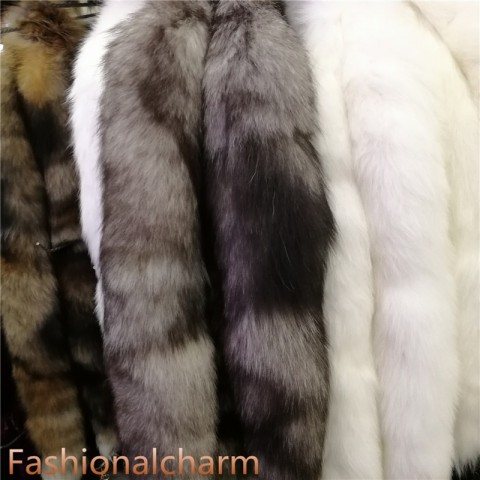 Real Fox Fur 70cm Spike Keychain Tail for Unisex Cosplay