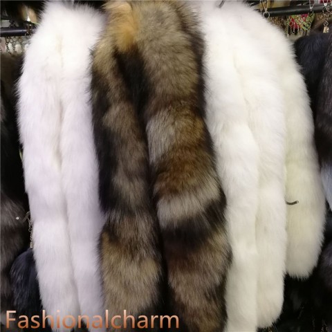Real Fox Fur 70cm Spike Keychain Tail for Unisex Cosplay