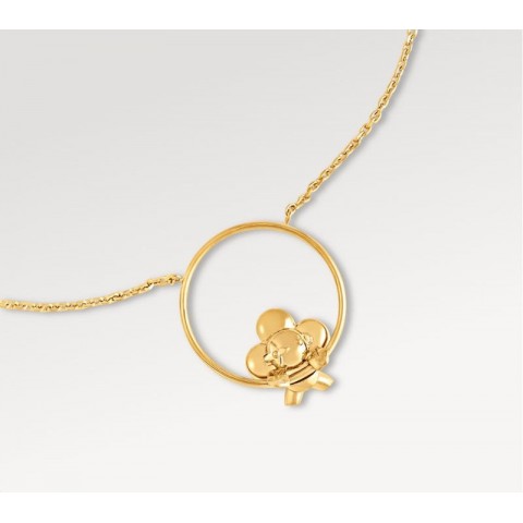 Luxury 18K Gold Plated Stainless Steel Flower Pendant Necklace for Women