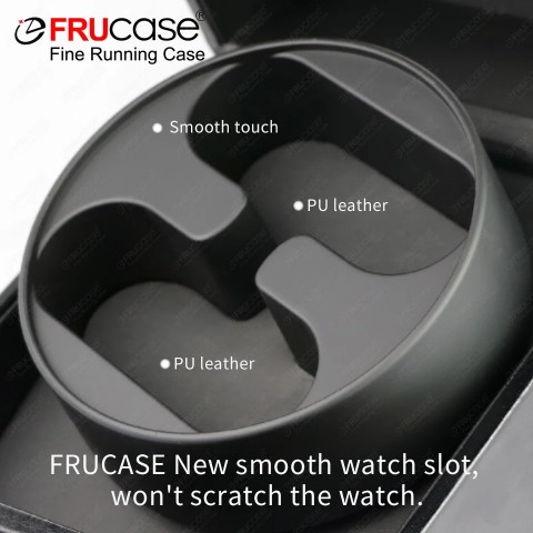 FRUCASE PU Automatic Watch Winder Box 1-0/2-0, Durable & Stylish