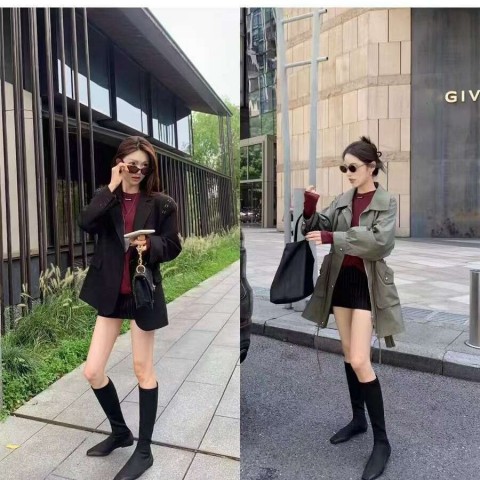 Grape Mom Studiolee Fashionable Manga Knee Boots for Women