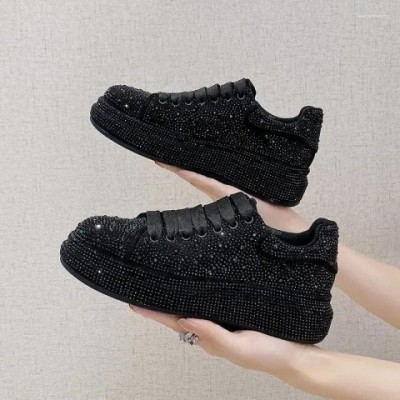 Elegant Women's Luxury Rhinestone Casual Designer Sneakers