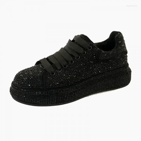 Elegant Women's Luxury Rhinestone Casual Designer Sneakers