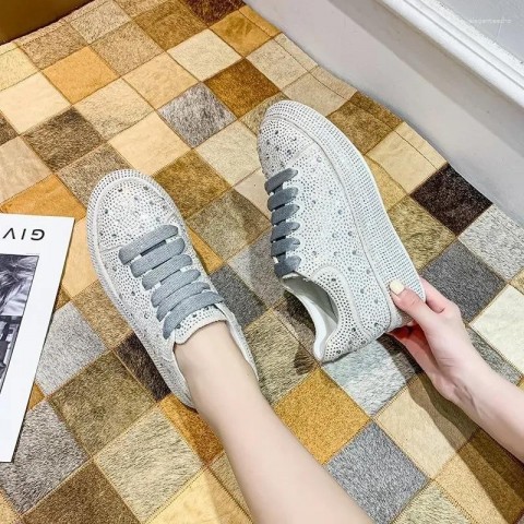Elegant Women's Luxury Rhinestone Casual Designer Sneakers