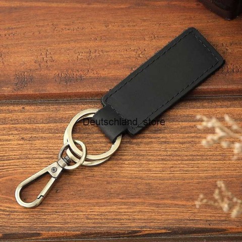 Q250110 Leather Denim Keychains with Metal Buckle for Boys