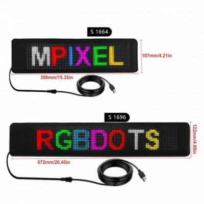 Flexible LED Advertising Sign with RGB Customizable Text and Graphics