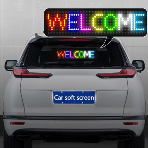 Flexible LED Advertising Sign with RGB Customizable Text and Graphics
