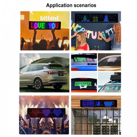 Flexible LED Advertising Sign with RGB Customizable Text and Graphics