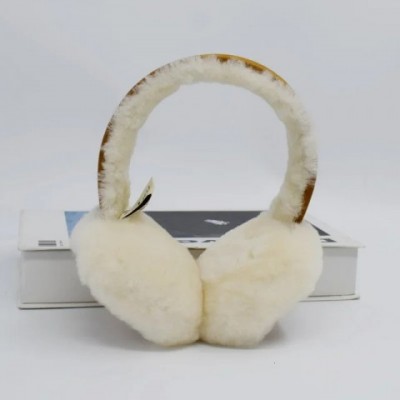 Wool Sheepskin Ear Muffs for Men - Warm Outdoor Cold Protection