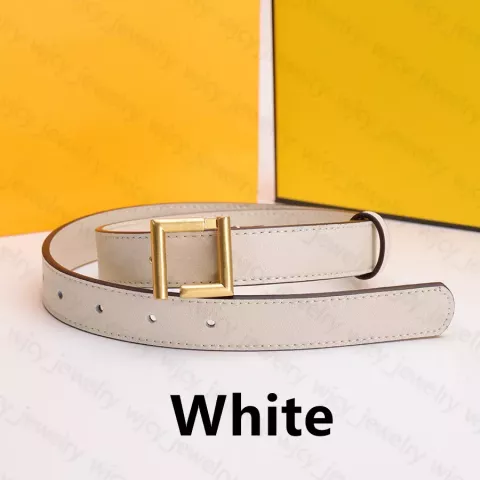Luxury Cowhide Belts with Golden Letter Buckle for Men and Women - 2.5cm Width