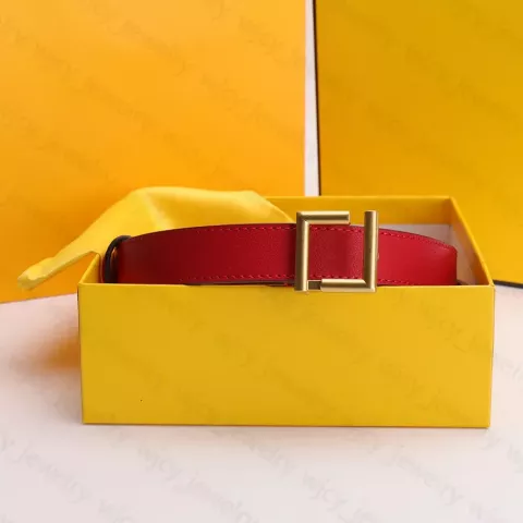 Luxury Cowhide Belts with Golden Letter Buckle for Men and Women - 2.5cm Width