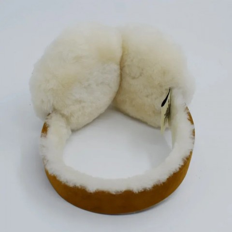 Wool Sheepskin Ear Muffs for Men - Warm Outdoor Cold Protection