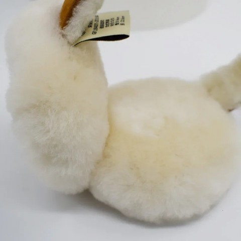 Wool Sheepskin Ear Muffs for Men - Warm Outdoor Cold Protection