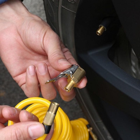 6mm 8mm Car Tire Inflator with Snap-in Tubeless Valve for Compressor