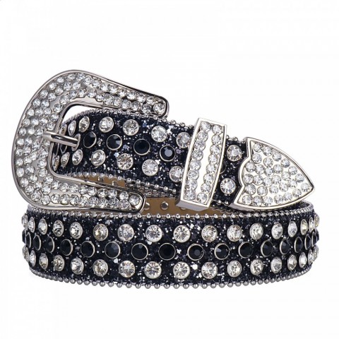 Punk Y2K Sparkle Western Belt for Men