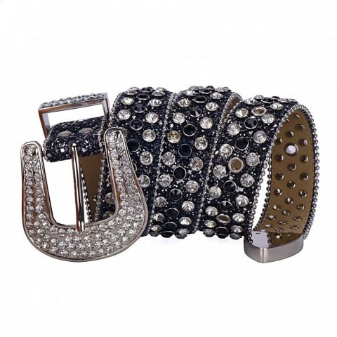 Punk Y2K Sparkle Western Belt for Men
