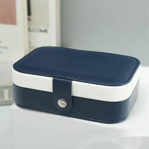 Luxury Leather Portable Jewelry Organizer Box for Women