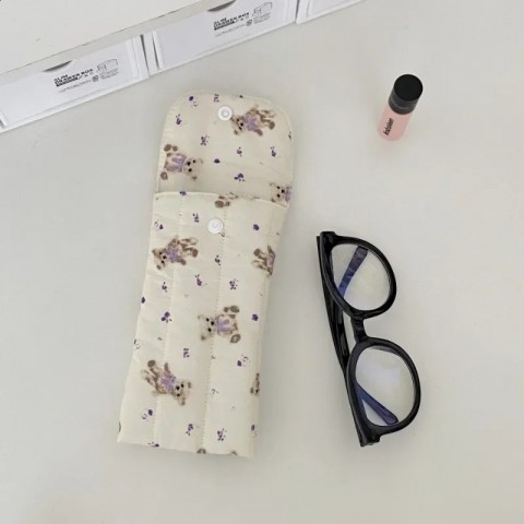 Sweet Animal Bear Sunglass Case for Women