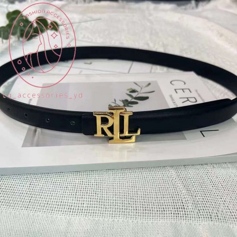 Ralphly Laurenn Luxury Unisex Belt with Golden Letter Buckle