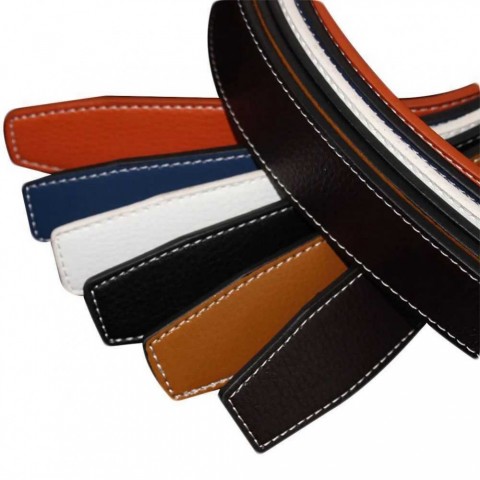 2020 Luxury Men's Narrow Genuine Leather Automatic Strap Belt - Black